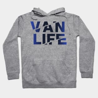 Vanlife: Tracks - Blue fade Hoodie